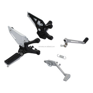 Soporte de pedales de clavija delantera negra para Kawasaki Z900 <span class=keywords><strong>Z</strong></span> 900 <span class=keywords><strong>ABS</strong></span> 2017 2023- - Product Image 2