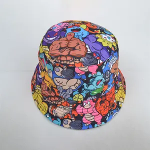 Summer Animal Letter Printed Bucket Hat Sun Fisherman Chapeau Seau Caps Hip Hop Caps Streetwear Basin Caps For Boys Girls