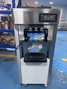 Máquina De Sorvete Expresso De Alta Capacidade Com Três Bicos E Tampa Estrela Profissional - Product Image 3