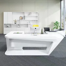 2022 artificial Stone library bookshelvesw white beauty oem office desks luxury  bookshelf bookcase speakers