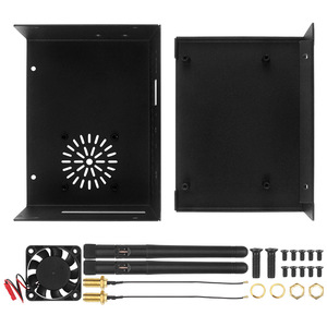 กล่องระบายความร้อนโลหะสำหรับ Orange Pi 5 Plus พร้อมพัดลมระบายความร้อน การ์ดเครือข่าย เสาอากาศภายนอก เคสป้องกัน SBC จัดจำหน่ายจากโรงงาน - Product Image 6