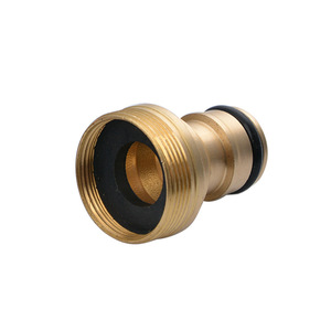 Connecteur de bassin tout cuivre 16 mm, sortie d'eau filetée verrouillable, accessoire universel pour robinet domestique - Product Image 1