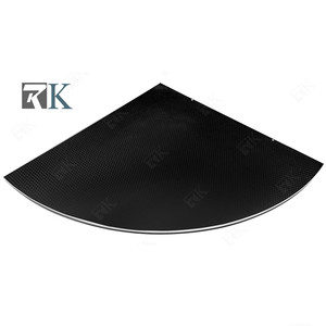 RK Triangular Table With Aluminum Folding Legs & Black <b>Platform</b> <b>Stage</b> - Product Image 2