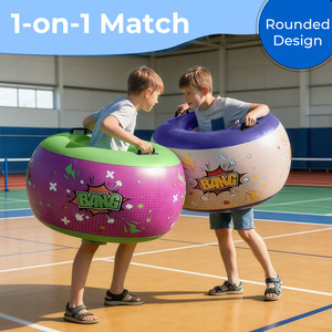 Pelota Inflable con Asa para Niños, Juego al Aire Libre, Material de PVC, de 5 a 7 Años, Diseño Circular Unisex - Product Image 3