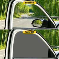 Film intelligent PDLC prédécoupé pour vitres de voiture, film de confidentialité électrique commutable, design à intensité variable par télécommande