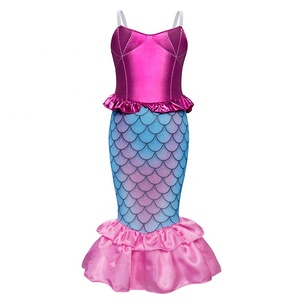 Costume <span class=keywords><strong>de</strong></span> <span class=keywords><strong>petite</strong></span> sirène pour filles, <span class=keywords><strong>robe</strong></span> <span class=keywords><strong>de</strong></span> princesse <span class=keywords><strong>Ariel</strong></span> avec bandeau, robes <span class=keywords><strong>de</strong></span> cosplay pour fête <span class=keywords><strong>de</strong></span> princesse - Product Image 2