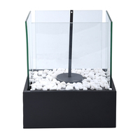 Esschert Design FF425 cheminée de table rectangulaire en fonte de verre haute température foyer au bio éthanol