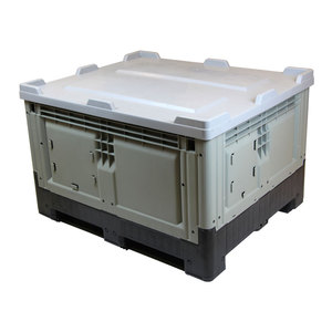 With Pallets Wheels Can Be Added Plastic Crates 4 Way Entry Type Folding Crates Box Shipping Crates