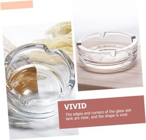 Cendrier créatif à la mode Cendrier en verre cristal or Bureau Salon Rond Maison Grand Cendrier - Product Image 5