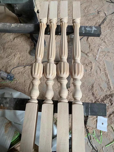 Balcón Decoración <span class=keywords><strong>de</strong></span> <span class=keywords><strong>madera</strong></span> Barandilla Pilar <span class=keywords><strong>para</strong></span> escaleras - Product Image 3