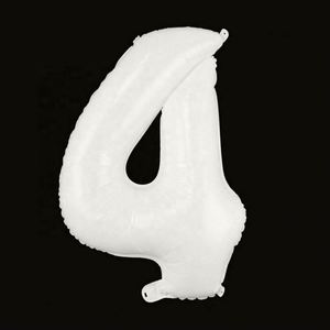 Factory Direct 32 Inch White Birthday Foil Number <b>Balloons</b> Party Decorations Supply - Product Image 5