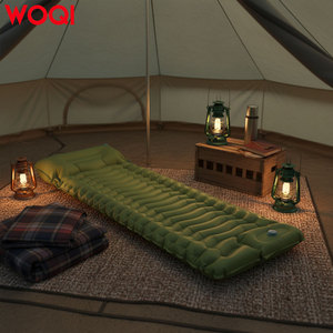 Materassino da campeggio WOQI spesso con cuscino, materassino autogonfiabile con pompa a pedale integrata per escursionismo, backpacking, tenda da viaggio - Product Image 6