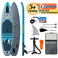 Planche à pagaie gonflable Executive Touring de 11' (33 pouces de large), bleu graphite élégant, épaisseur 6 pouces, pour les aventures sur le lac et le littoral