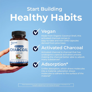 Capsules de <span class=keywords><strong>charbon</strong></span> <span class=keywords><strong>actif</strong></span>, 40 unités, dérivées de coques de noix de coco - Product Image 5