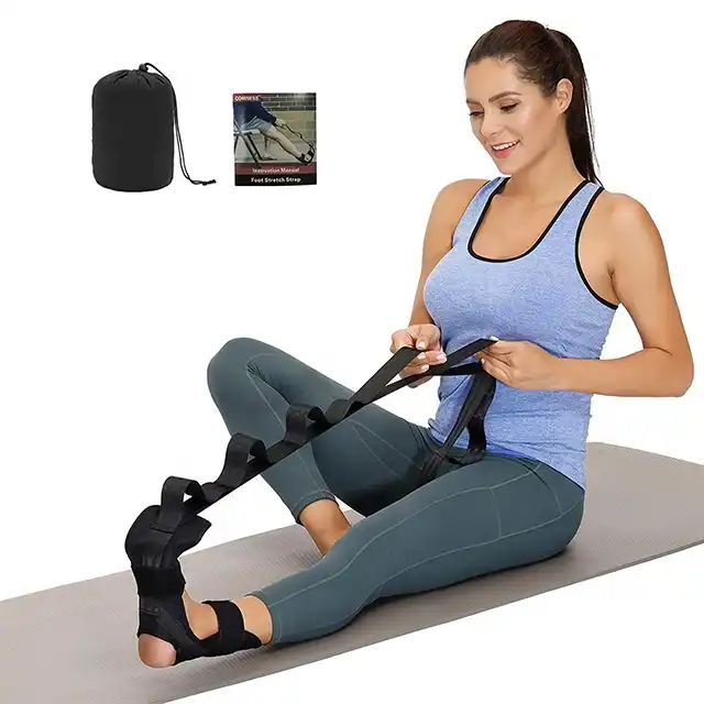 stretching strap for physical therapy leg