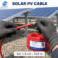 Direkt vom Hersteller: Einadriges XLPO-isoliertes Verzinntes Kupfer Solarkabel 2,5MM 4MM 6MM 10MM 16MM PV DC Panel-Stromkabel IP67 1,5KV