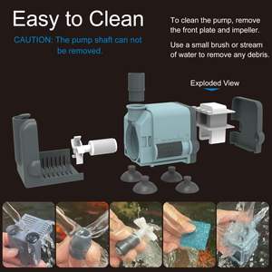 Fábrica Preço Aquário Acessórios Ultra Silent Fish Tank Pequena Bomba Submersível Elétrica Portátil Bombas De Água - Product Image 5