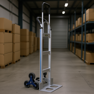 Carretilla de aluminio para subir escaleras, capacidad de 550 lb, manijas dobles, ruedas antideslizantes, carretilla de mano para almacenamiento - Product Image 2