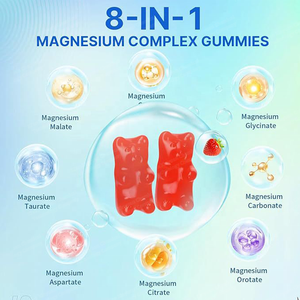 OEM ODM Magnezyum Glisinat & Sitrat & Malat Jelibonları Hafızayı ve Uykuyu Geliştirir Günlük Jelibon Takviyesi 60 Jelibon/Şişe 2 Jelibon - Product Image 2