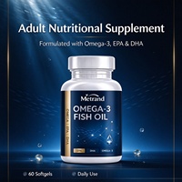 Complément Alimentaire Huile de Poisson Oméga-3 Metrand Gélules Souples EPA DHA 60 Gélules Soutien Nutritionnel Quotidien Adulte OEM ODM Disponibles