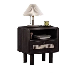 Modern small space nightstand <b>Compact</b> multi-purpose <b>bedside</b> <b>table</b> Small apartment bedroom furniture - Product Image 1