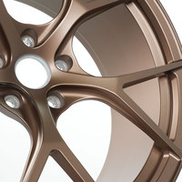 Jantes forgées sur mesure pour berline de luxe, peintes, concaves, en alliage d'aluminium