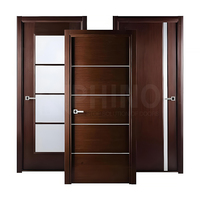 Porte intérieure en panneau MDF mélaminé insonorisé, résistant à l'humidité et écologique, vente en gros d'usine pour chambres à coucher