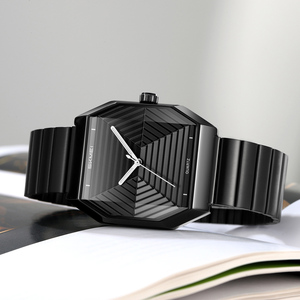 Nuevos Relojes de Lujo para Hombre, Reloj de Cuarzo para Negocios, Relojes con Esfera de Vidrio Texturizado de Acero Inoxidable, Resistentes al Agua 3ATM, Logotipo Personalizado OEM - Product Image 3