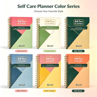 Carnet de notes personnalisé en PVC à couverture rigide avec reliure spirale, agenda quotidien, journal, agenda hebdomadaire, cadeau, reliure à chevalet