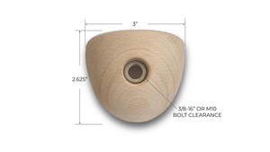 Uso de la pared de escalada Kit de soportes de escalada de madera para los bordes de los peldaños del campus Juggy Wood Grips Brick Pinch Slope & Jug Half Ball Slope - Product Image 6