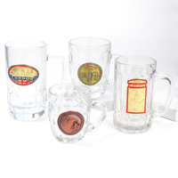 Vente en gros, mug à bière en verre souvenir touristique allemand, logo personnalisé, design tendance