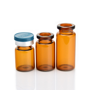 Tùy chỉnh kích thước lọ thủy tinh 10ml Rỗng hổ phách trong suốt dược phẩm lọ bán buôn - Product Image 2