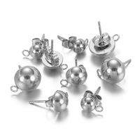 Boucles d'oreilles créoles en acier inoxydable 304 plaqué or 18 carats, hypoallergéniques, résistantes au ternissement, avec strass en cristal, vente en gros