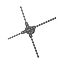 Ventilateur holographique miniature SANNAN 40 cm - Contrôle par application et Wi-Fi, affichage holographique 3D de haute technologie, ventilateur publicitaire, projecteur holographique LED 4K