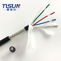 Kabel CY Multicore Fleksibel Khusus PVC 4 Inti 0.15mm2 Kontrol Berpelindung Anyaman