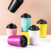 Taza Térmica de Acero Inoxidable de 12oz con Logotipo de Auto, para Café Espresso Árabe, Termo Personalizado para Viaje, Venta al Por Mayor