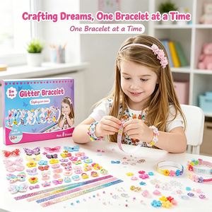 Kit de Peinado para Niñas, Hazlo Tú Mismo, Diademas, Pinzas de Mariposa, Lazos de Flores, Gemas, Caja de Regalo Creativa, Paquete de Suministros al por Mayor - Product Image 5