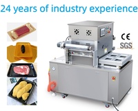 Machine d'emballage sous vide semi-automatique pour viande, machine d'emballage sous vide VSP, certifiée CE, scelleuse de barquettes en acier inoxydable 304