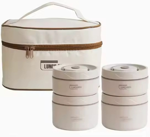 Boîte à lunch isotherme de haute qualité en acier inoxydable pour la maison, avec couvercle, bol à soupe, récipient à porridge, compatible micro-ondes - Product Image 1