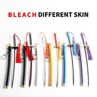 Vente directe d'usine blanchit Ichigo Bankai Mini Katana épée 22cm métal en alliage de Zinc minuscule japonais Anime jouets pour Cosplay