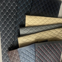 Tissu en similicuir PU matelassé de luxe en gros, imperméable, pour sièges de voiture de direction, certifié REACH
