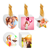 Désodorisant de Sublimation blanc, feuilles parfumées en feutre, pendentif avec corde dorée, DIY, 100 pièces