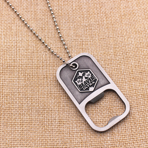 High Polished Silver-Plated Antique Feng Shui Custom Zinc Alloy <strong>Dog</strong> Tag with Deep Etched <strong>Name</strong> and Number - Product Image 5