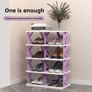 Scarpiera Pieghevole Multistrato Senza Installazione per Interni, Scaffale Semplice per la Conservazione delle Scarpe, Armadietto Minimalista - Product Image 4