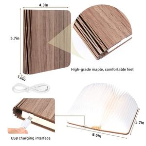 Lampe de lecture pliable fantaisie en forme de livre, 5 couleurs, veilleuse pliable, lampe de bureau portable - Product Image 4