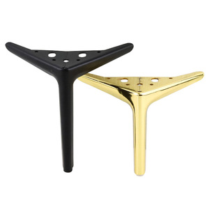Pata de Mueble Moderna de Tres Puntas, Color Oro Titanio, 2.0mm 2.5mm, H120mm H150mm, Acero Laminado en Frío, Soporte Resistente para Mesa - Product Image 3