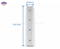 Connecteur de rail Glydea de haute qualité et durable - Connecteur interne en aluminium pour rail de rideau motorisé