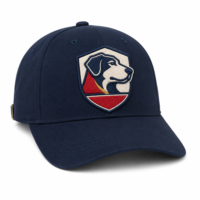 Wholesale Baseball Cap Cotton 6 Panel Curved Brim Dog Badge Embroidery Youth Promo Pack for Sport Gift Buyers with Custom Logo
