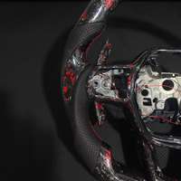 Volante de Fibra de Carbono Shadow para Honda Civic CRV 11ª Generación, con Cuero Perforado, Accesorios para Auto