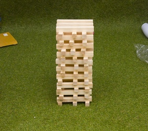 Gỗ khổng lồ nhào lộn khối tháp trò chơi thiết lập 60 PC cho tất cả các tuổi ngoài trời hoặc trong nhà - Product Image 4